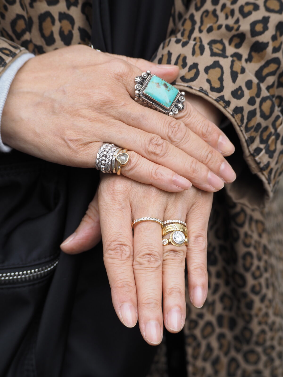 リングの重ねづけ