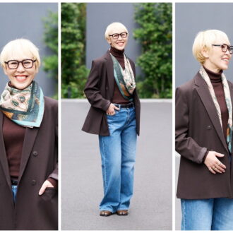 タピノワールのスカーフを使った巻き方3パターン