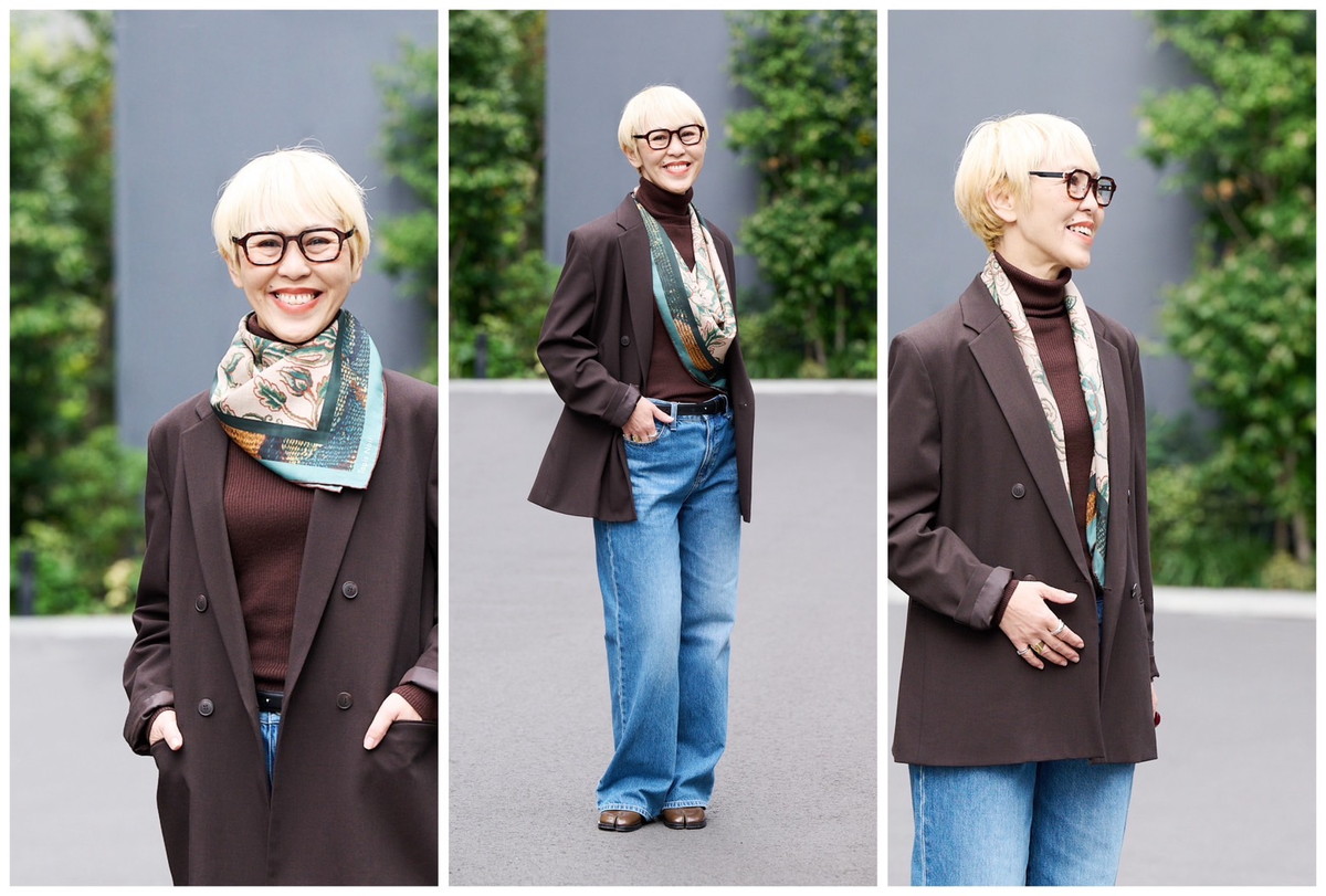 タピノワールのスカーフを使った巻き方3パターン