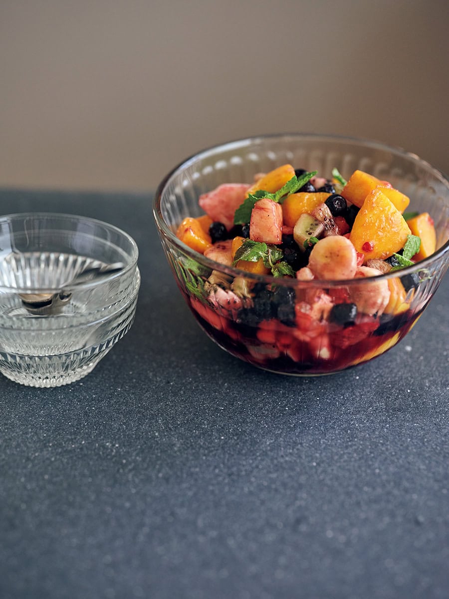 ミントと紅茶が香るベリーのマチェドニア