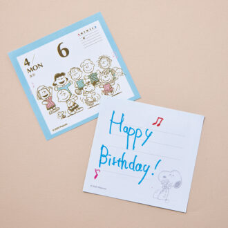 カレンダーだから、ちょっとしたバースデーカードにも。