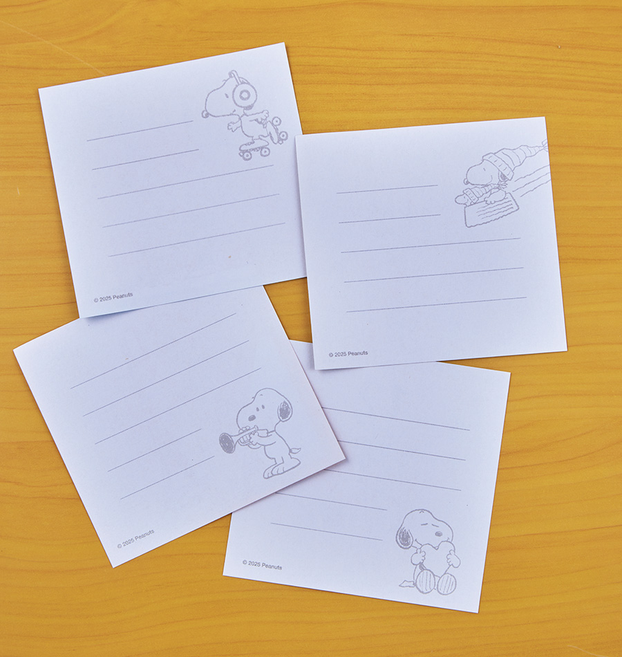 裏面は罫線入りでメモ用紙に。