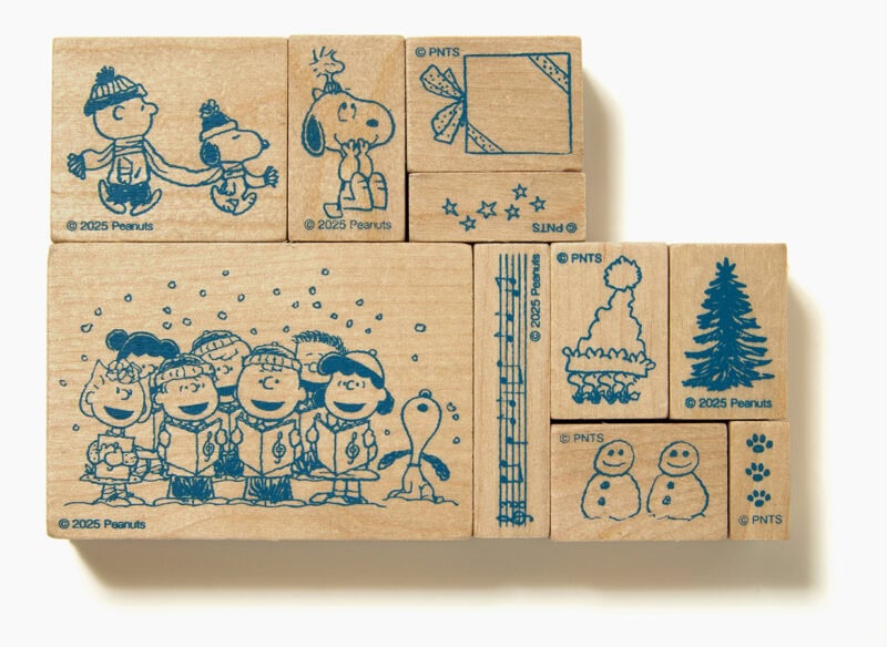 1点限り♡未使用　新作　クリスマススタンプ&ダイ　スタンピングアップ 次号予告】スヌーピーの華やかな付録が2種同時発売！『 豪華スタンプ