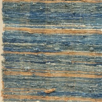 京都市京セラ美術館　特別展「民藝誕生100年—京都が紡いだ日常の美」07 青田五良「裂織敷物」〈アサヒグループ大山崎山荘美術館〉