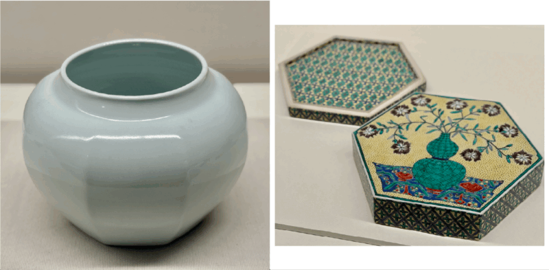 京都市京セラ美術館　特別展「民藝誕生100年—京都が紡いだ日常の美」08 富本憲吉「白磁八角壺」（1932）〈奈良県立美術館〉