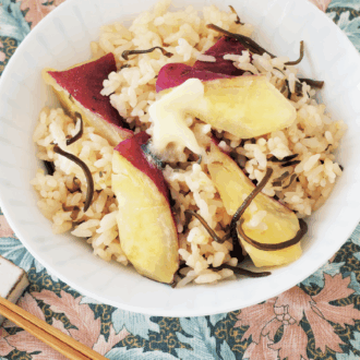 ほっくほくの美味しさ！
さつまいもの炊き込みごはん