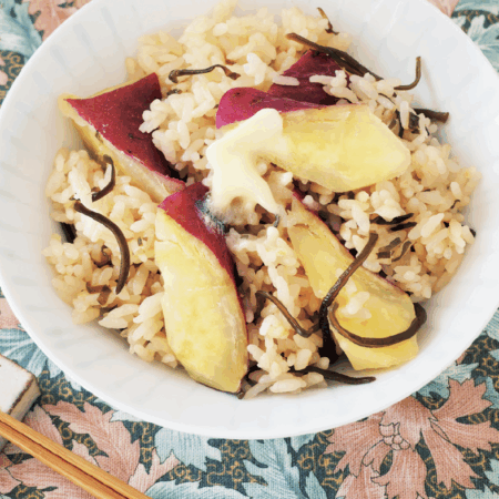 ほっくほくの美味しさ！
さつまいもの炊き込みごはん