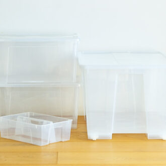 【「IKEA（イケア）」で指名買い】
透明収納ケースは隠れた名品！ クローゼットの整理に大活躍