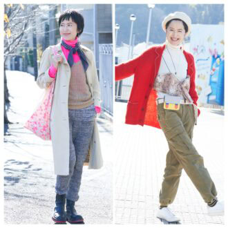 【１週間コーデ】
トレンチコート＆メンズカーデ を主役に
冬のきれいめパンツコーデ２選
～〈水曜日・木曜日〉#015 Miho Aida～
