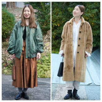 【１週間コーデ】
 休日のおしゃれはアウターが主役 
MA-1とファーコートであたたかく 
～〈土曜日・日曜日〉#016 Misato Shimizu～