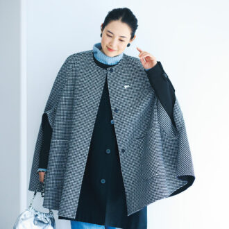 上品アウター【ノーカラーコート】は50代おしゃれの味方！ 
着こなし方を徹底紹介