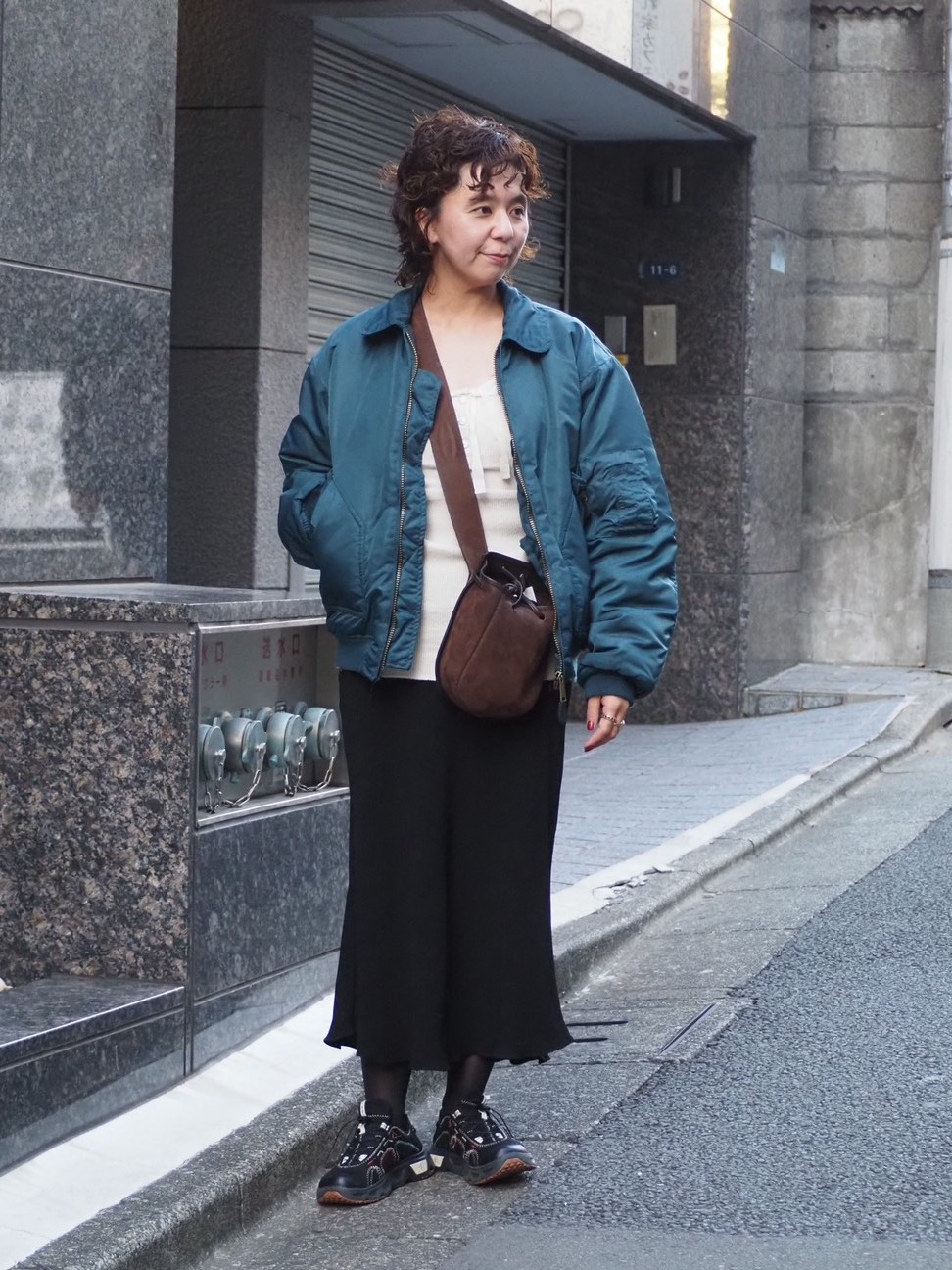 50代の甘辛ミックスコーデ