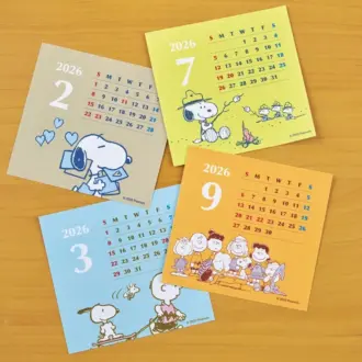 月頭には１か月分のカレンダーが。