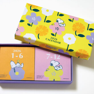 ☑︎ 紙箱 ☑︎ 日めくりカレンダー２冊（上半期／下半期）