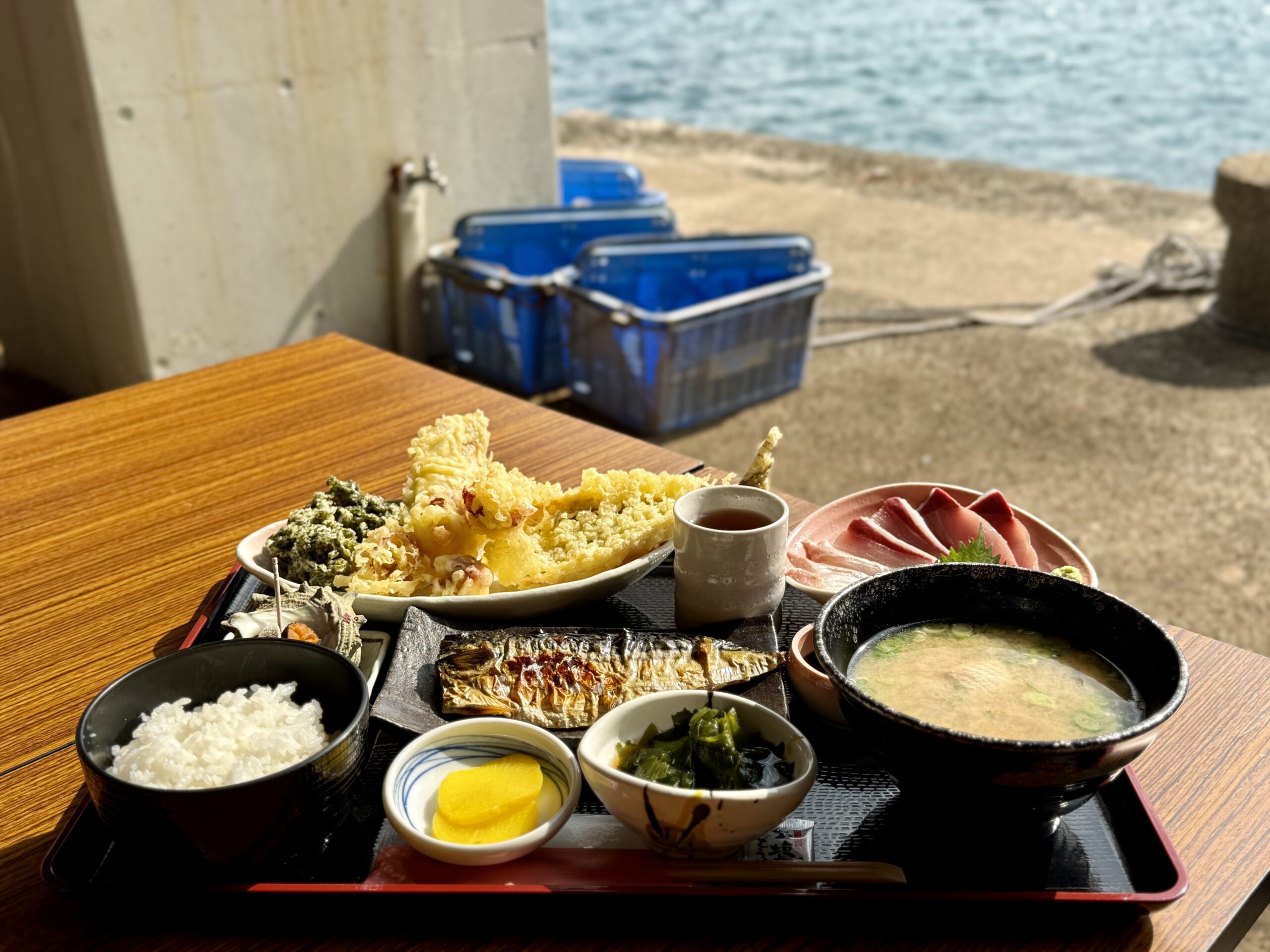 海の京都　本庄漁港　漁港めし