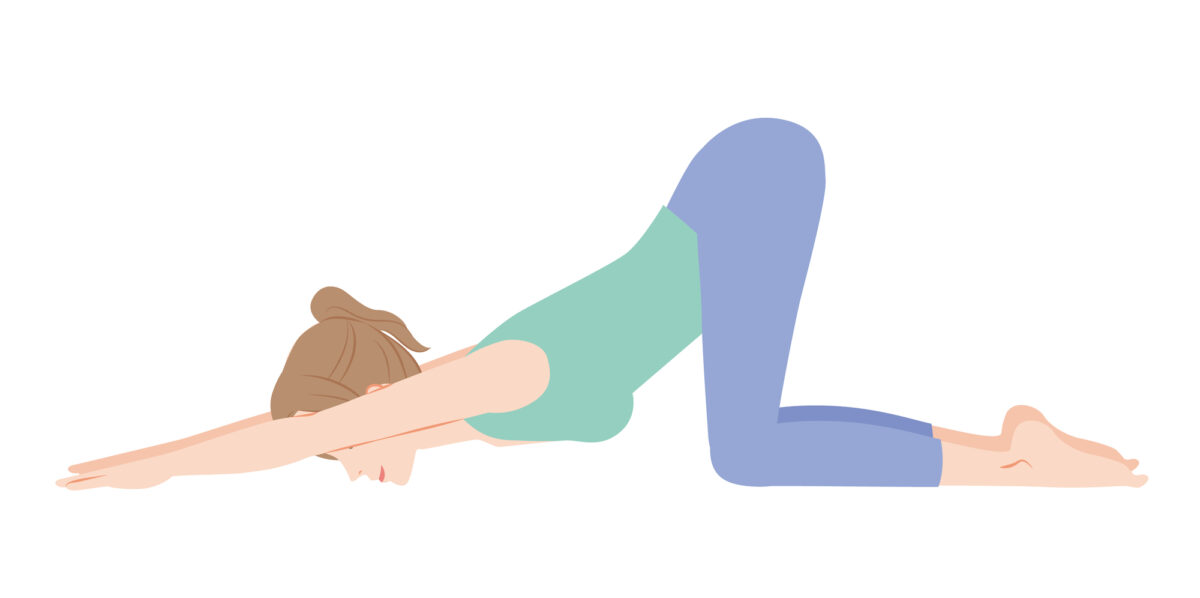 猫の伸びのポーズ(ヨガ)