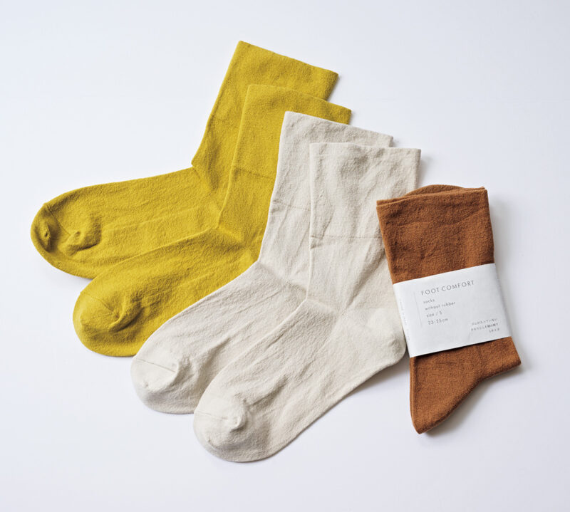 F/style ゴムが入っていないさらりとした綿の靴下(S)¥1,650/プロム・ナドゥ