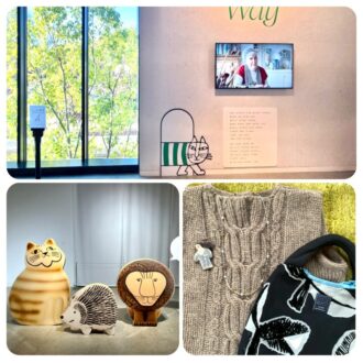 「リサ･ラーソンの作り方展」へ　 真冬の美術館コーデはバッグとブローチをポイントに♪
 ～毎日ごきげん帖 Vol.16～