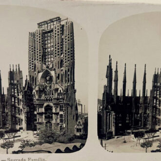 サグラダ・ファミリア3D立体写真 1889年/サグラダ・ファミリア/バルセロナガウディ財団より貸与/オリジナル
