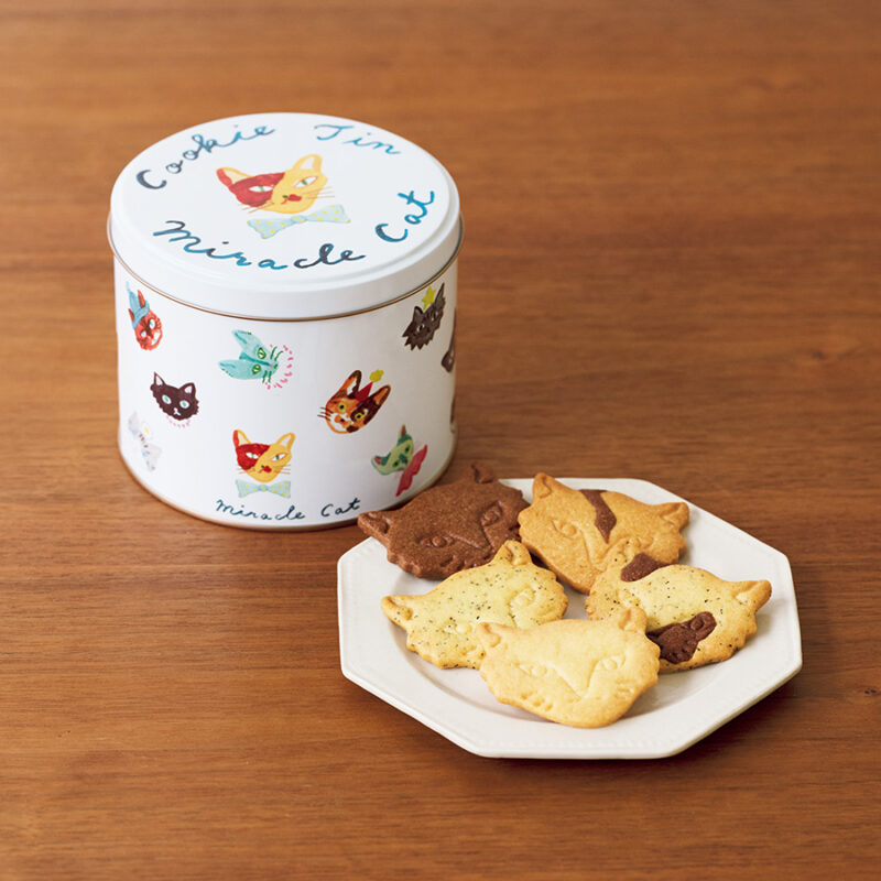 神様のいたずらネコクッキー缶¥2,700/フェアリーケーキフェア
