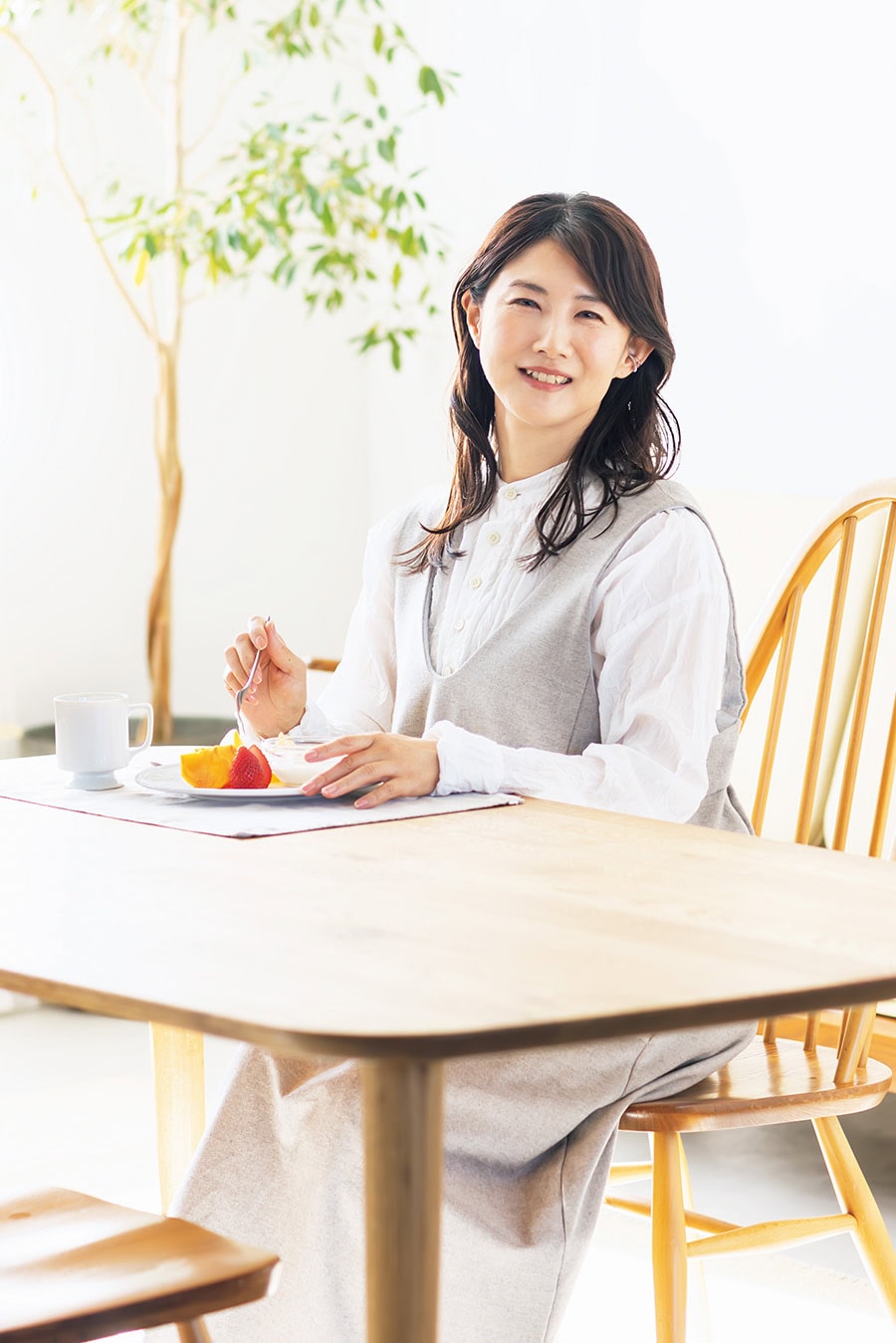 朝食のルーティンはもう何年も続けています。 「毎日同じものを食べることで、これを食べておけば体調は大丈夫！と安心できるんです」
