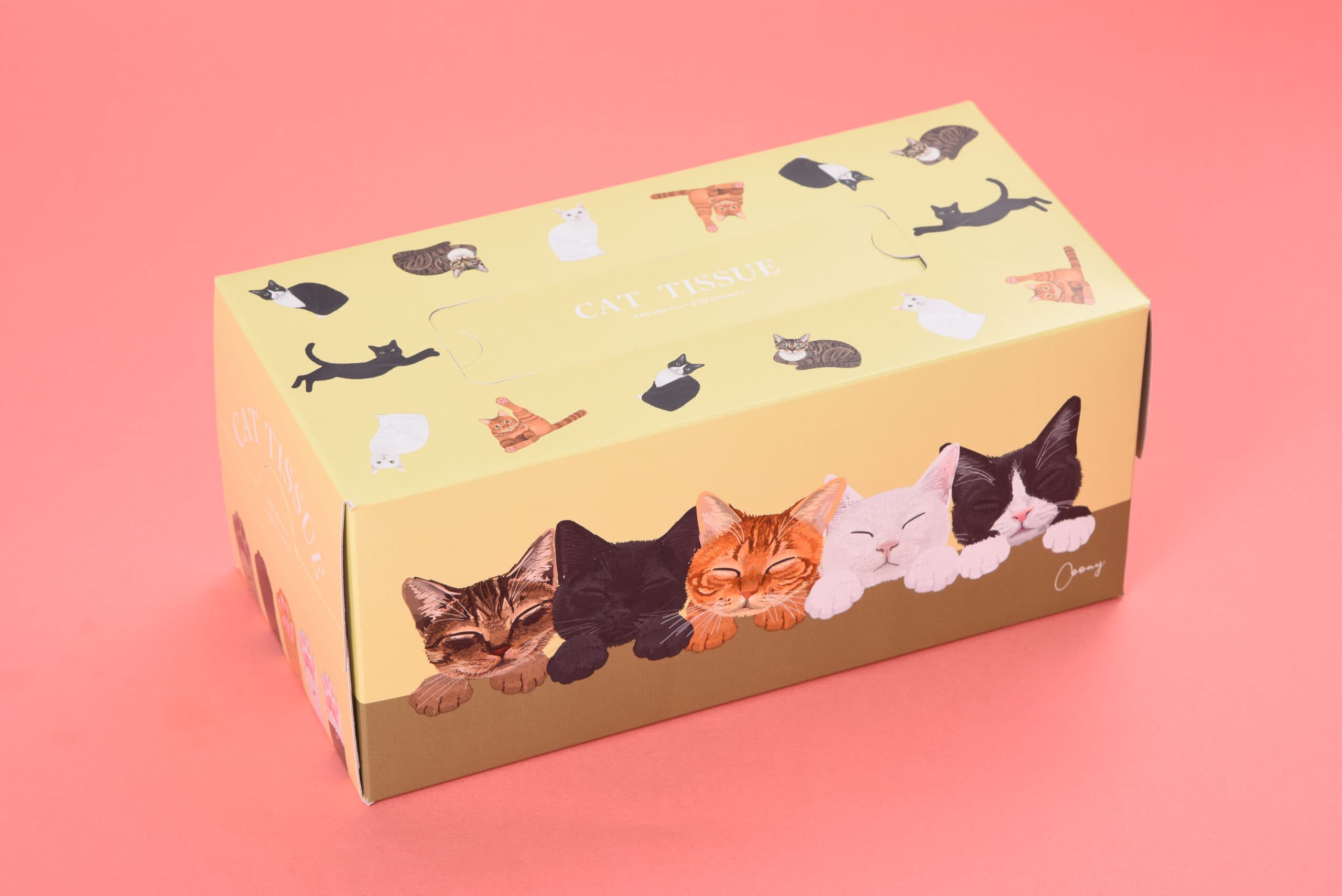 Coonyねこティッシュ 220組　税込368円