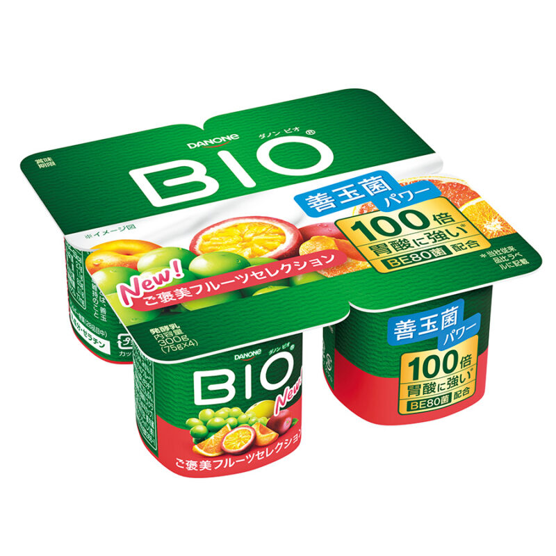 〈1位〉 ダノン ビオ® ヨーグルト ご褒美フルーツセレクション 300g（75g×4カップ） オープン価格／ダノンジャパン