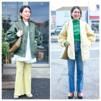 【１週間コーデ】
春アウターで旬顔に！ 
小柄さんのスタイルアップ「はおりもの」と「足元」の黄金ルール 
～〈月曜・火曜〉#017 Fumiko Kawaguchi～