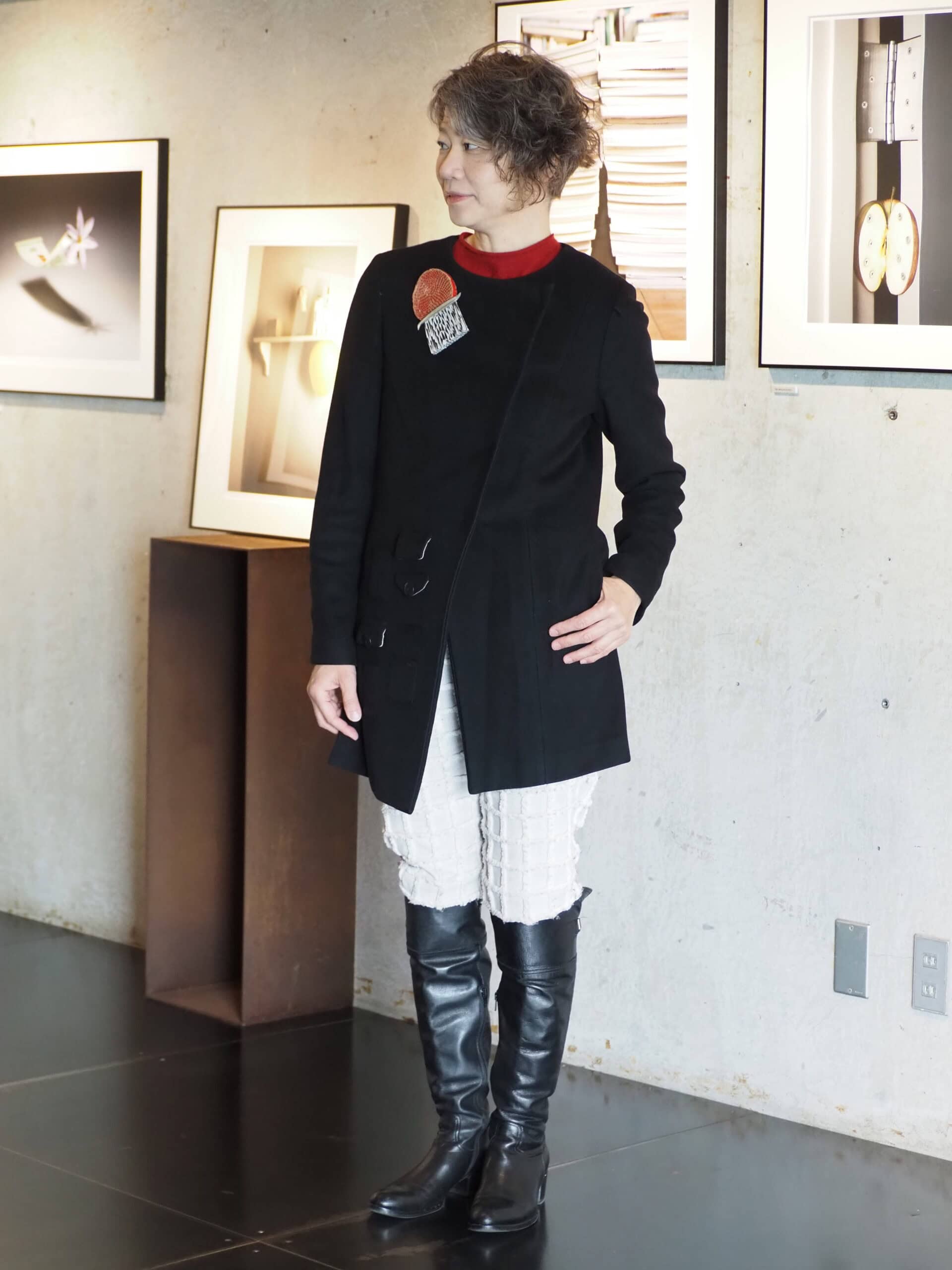 50代のモノトーンコーデ