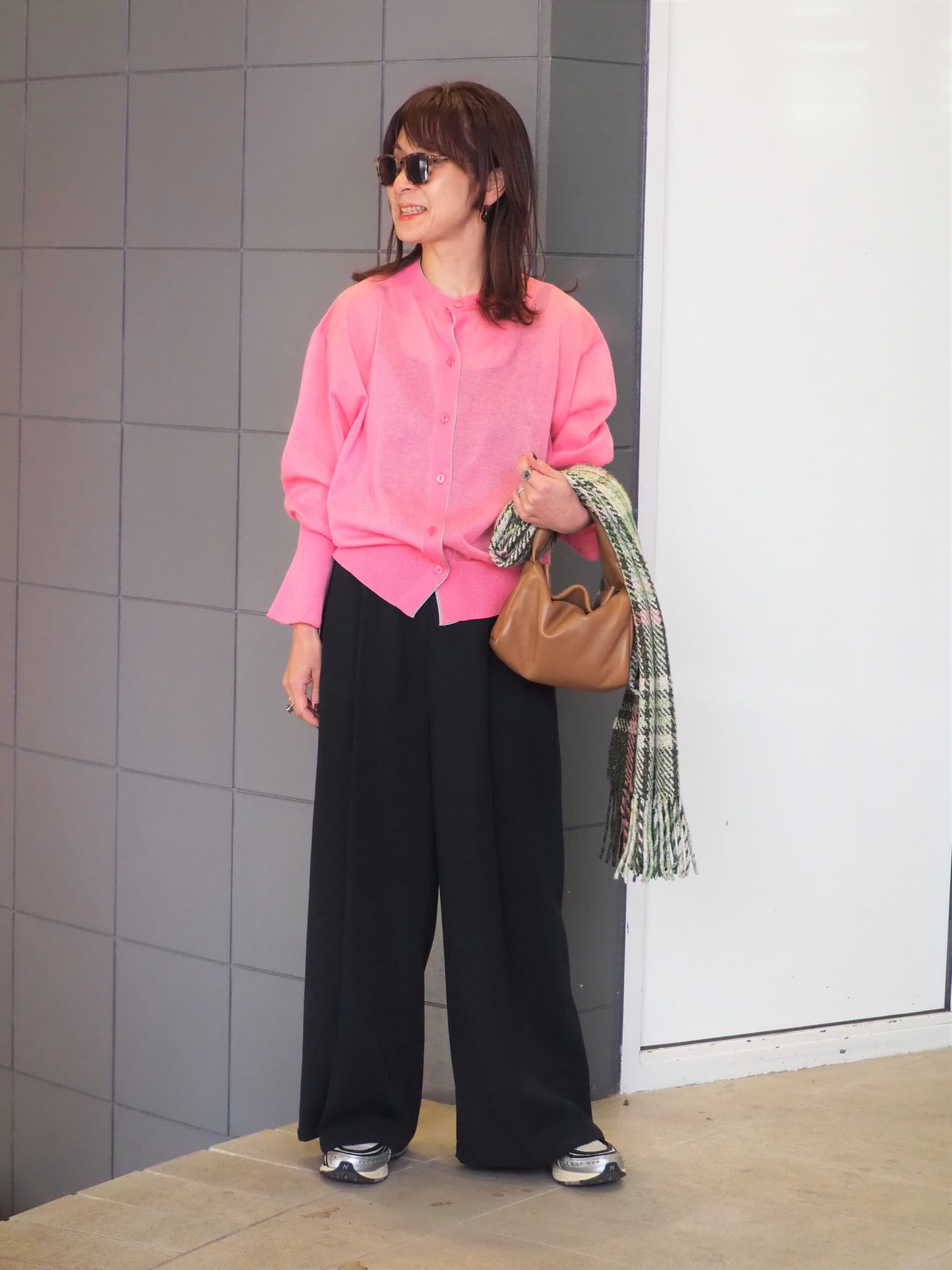 50代の春色コーデ