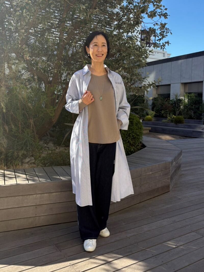 【50代のおしゃれスナップ】 「疲労回復ウェア」の着まわし