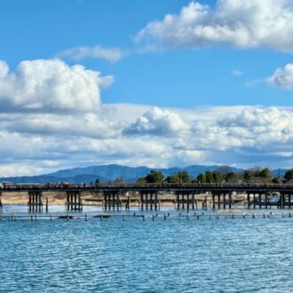 京都　嵐山　渡月橋