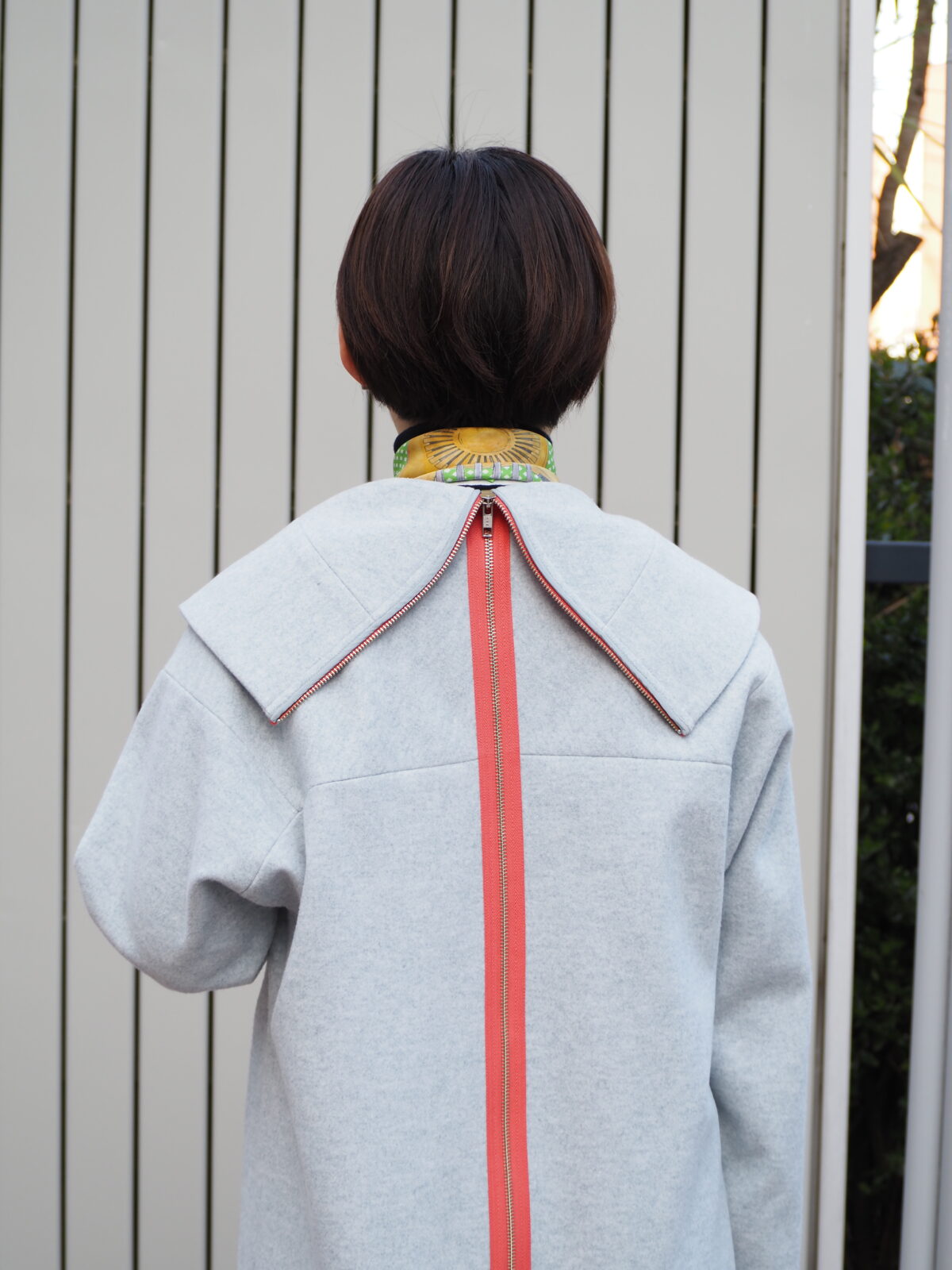 ミントデザインの変形コート