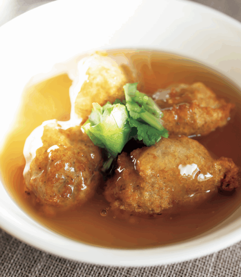 食感が美味しいアクセントに! 「れんこん団子のあんかけ」