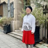 【大阪スナップ】小柄さん必見！ サイズ感や素材感重視のアイテム選びでおしゃれ見え
