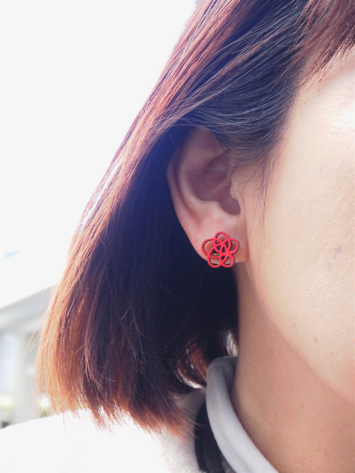 竹製のイヤリング