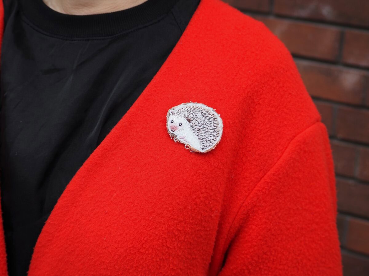 ハリネズミのブローチ