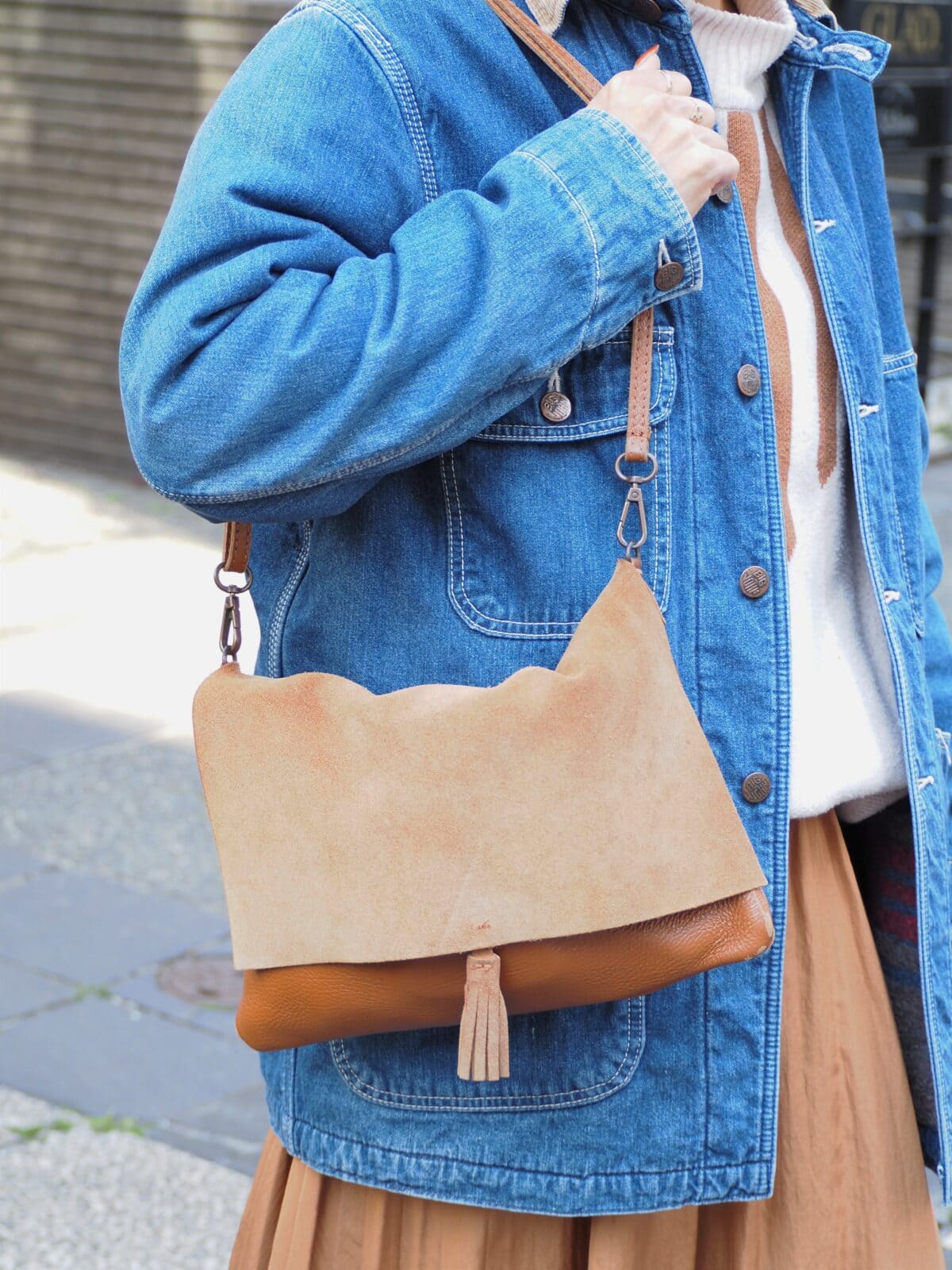 イタリアンレザーのバッグ