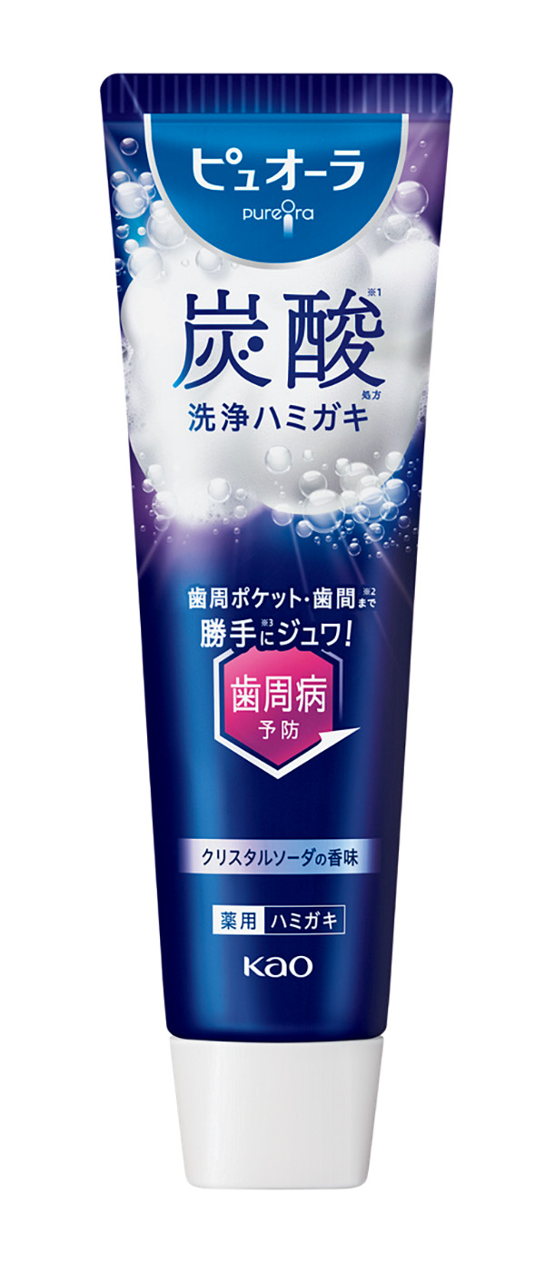 ピュオーラ 炭酸ハミガキ ［医薬部外品］ 95g ¥825（編集部調べ）／花王