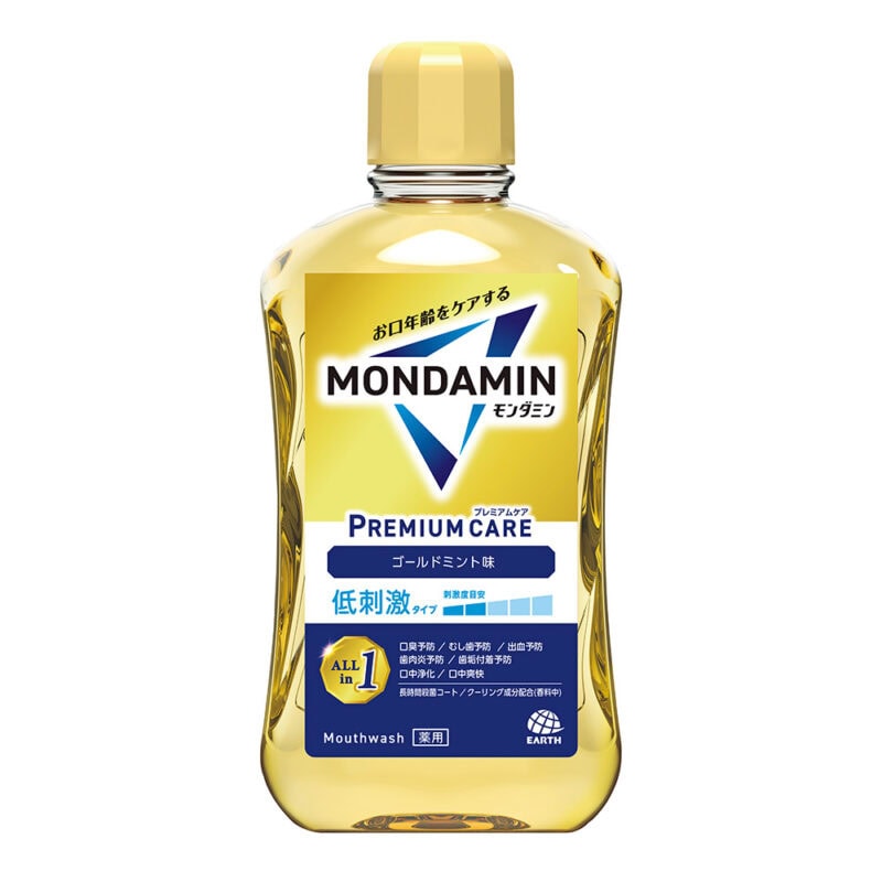 モンダミン プレミアムケア ゴールドミント［医薬部外品］ 600mL オープン価格／アース製薬