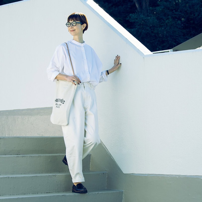 モデル･香菜子さんから学ぶ「小物のおしゃれ」めがね／靴／バッグ