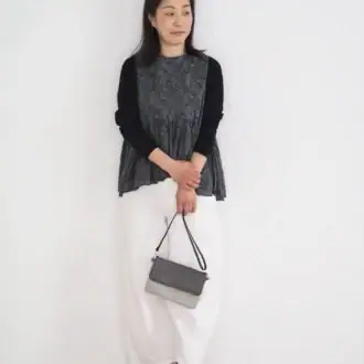 50代の春のデニムコーデ