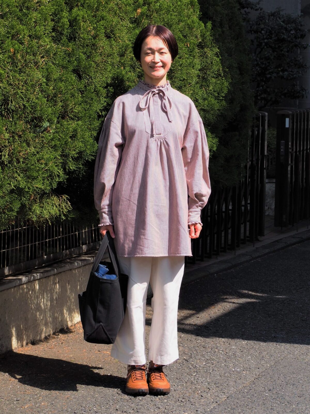 50代の春のデニムコーデ