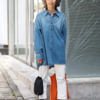 50代の春のデニムコーデ