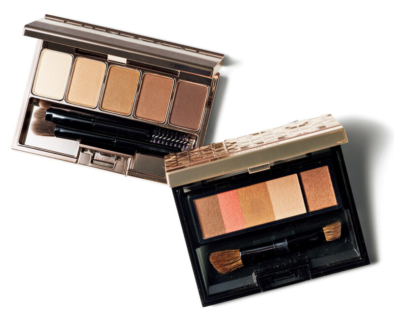 (右)粉末をオイルコートすることで粉っぽさのない仕上がりに。マキアージュ アイブロースタイリング3D 60 ¥1,980(編集部調べ)/資生堂 (左)透明感があり、自然な眉が描ける。ルナソル スタイリングアイゾーンコンパクトN 01 ¥6,050/カネボウ化粧品