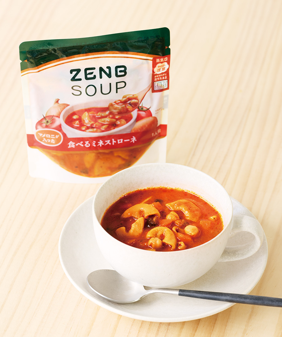 ZENB 食べるミネストローネ ¥338 ／ ZENB