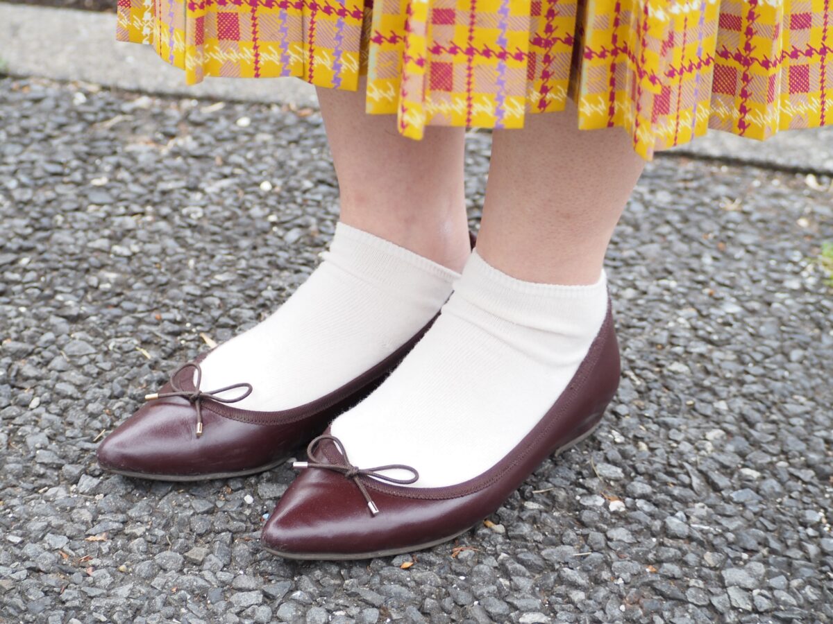 エナメルバレエシューズ