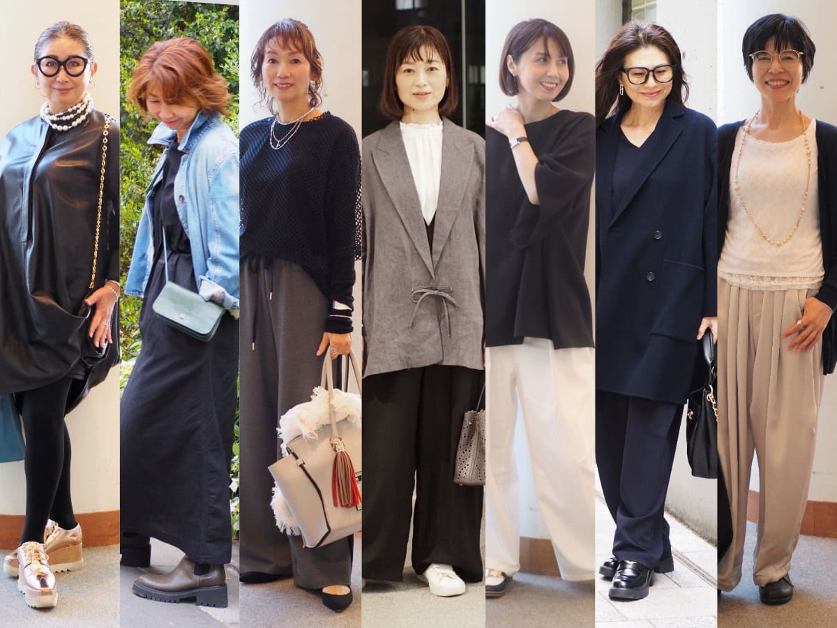 【1週間スナップ】「モノトーン＝地味」を解決！ 50代の洗練コーデ7選