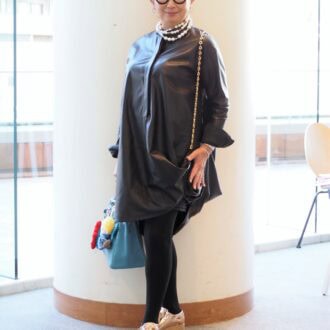 【スナップ】コットンパールで軽やかに華やぐ！ 50代の春のよそいきコーデ