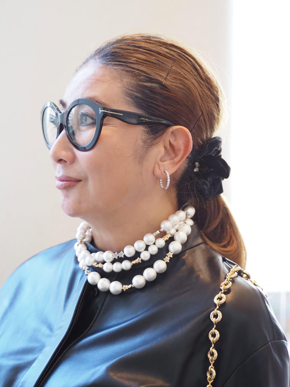 コットンパールネックレス